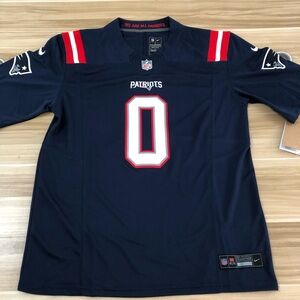 🥳Christian Gonzalez Navy Vapor Stitched Jersey😘